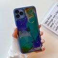 Oil Painting Electroplating TPU Phone Case, For iPhone 11 Pro Max, For iPhone SE 2022/2020 / 8 / 7, For iPhone 8 Plus / 7 Plus, For iPhone X / XS, For iPhone XS Max, For iPhone XR