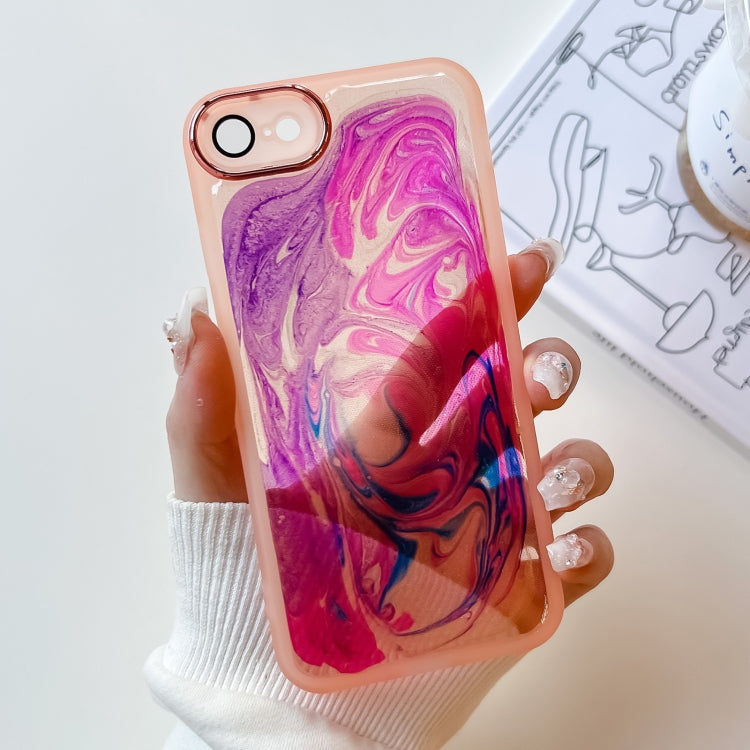 Oil Painting Electroplating TPU Phone Case, For iPhone 11 Pro Max, For iPhone SE 2022/2020 / 8 / 7, For iPhone 8 Plus / 7 Plus, For iPhone X / XS, For iPhone XS Max, For iPhone XR