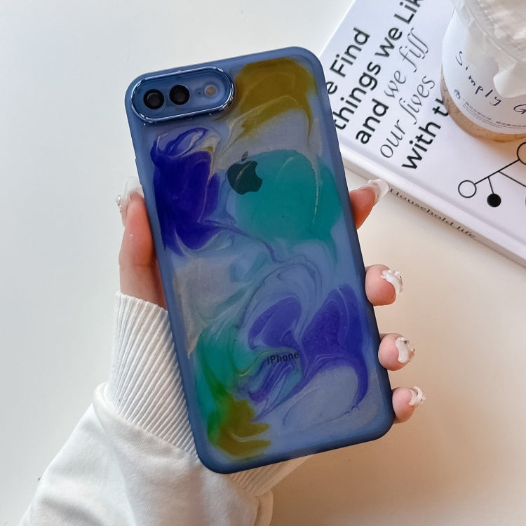 Oil Painting Electroplating TPU Phone Case, For iPhone 11 Pro Max, For iPhone SE 2022/2020 / 8 / 7, For iPhone 8 Plus / 7 Plus, For iPhone X / XS, For iPhone XS Max, For iPhone XR