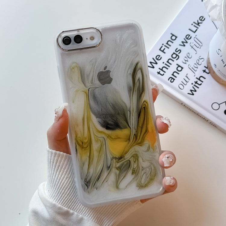 Oil Painting Electroplating TPU Phone Case, For iPhone 11 Pro Max, For iPhone SE 2022/2020 / 8 / 7, For iPhone 8 Plus / 7 Plus, For iPhone X / XS, For iPhone XS Max, For iPhone XR