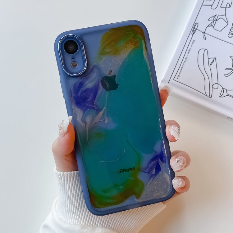 Oil Painting Electroplating TPU Phone Case, For iPhone 11 Pro Max, For iPhone SE 2022/2020 / 8 / 7, For iPhone 8 Plus / 7 Plus, For iPhone X / XS, For iPhone XS Max, For iPhone XR