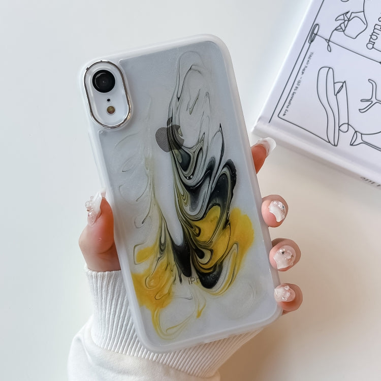 Oil Painting Electroplating TPU Phone Case, For iPhone 8 Plus / 7 Plus, For iPhone X / XS, For iPhone XS Max, For iPhone XR