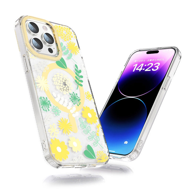 MagSafe Magnetic TPU Phone Case ( Yellow Chrysanthemum )