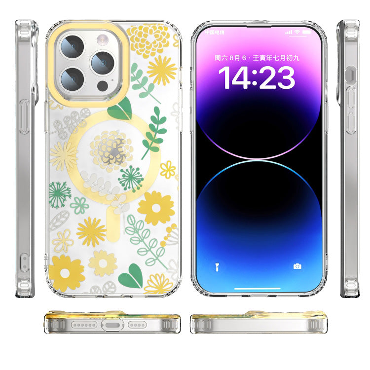 MagSafe Magnetic TPU Phone Case ( Yellow Chrysanthemum )