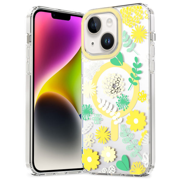 MagSafe Magnetic TPU Phone Case ( Yellow Chrysanthemum )