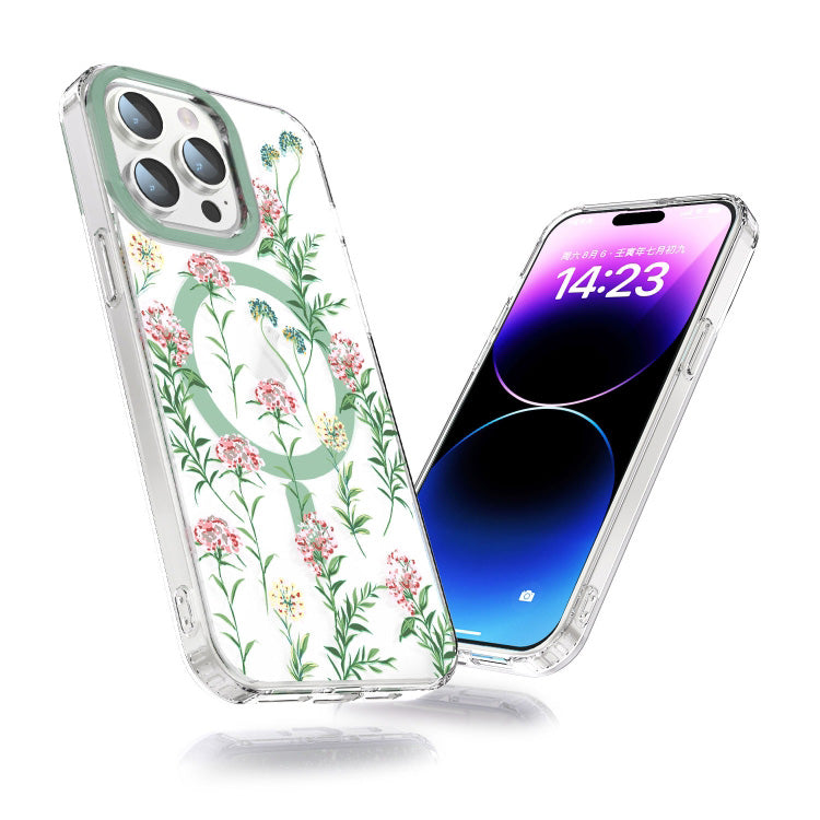 MagSafe Magnetic TPU Phone Case ( Vine Rose )