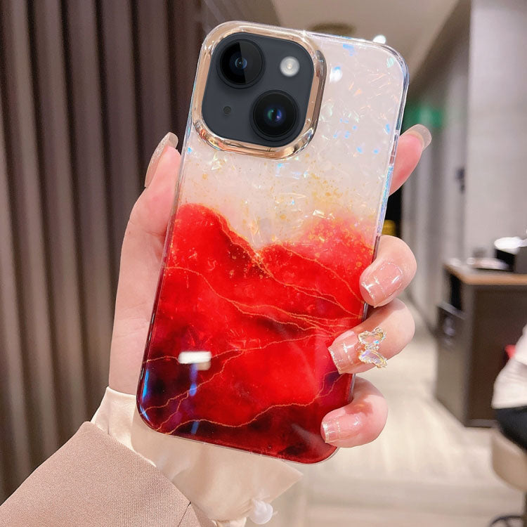 Colorful Crystal Ripple TPU Phone Case ( Red )