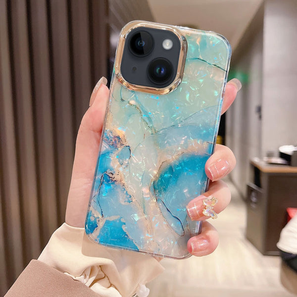 Colorful Crystal Ripple TPU Phone Case ( Blue )