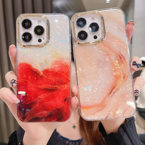 Colorful Crystal Ripple TPU Phone Case ( Green )