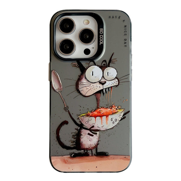 Oil Painting Phone Case ( Eating Rat )