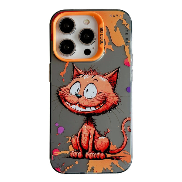 Oil Painting Phone Case ( Smiling Cat )