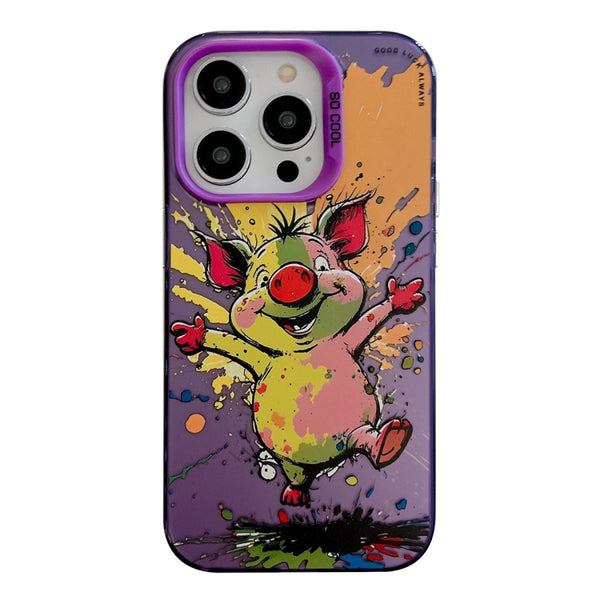 Oil Painting Phone Case ( Happy Pig )