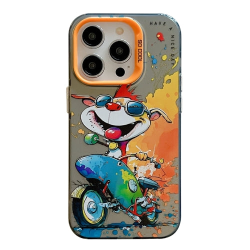 Oil Painting Phone Case ( Motorcycle Dog )