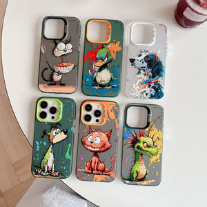 Oil Painting Phone Case ( Black Dog )