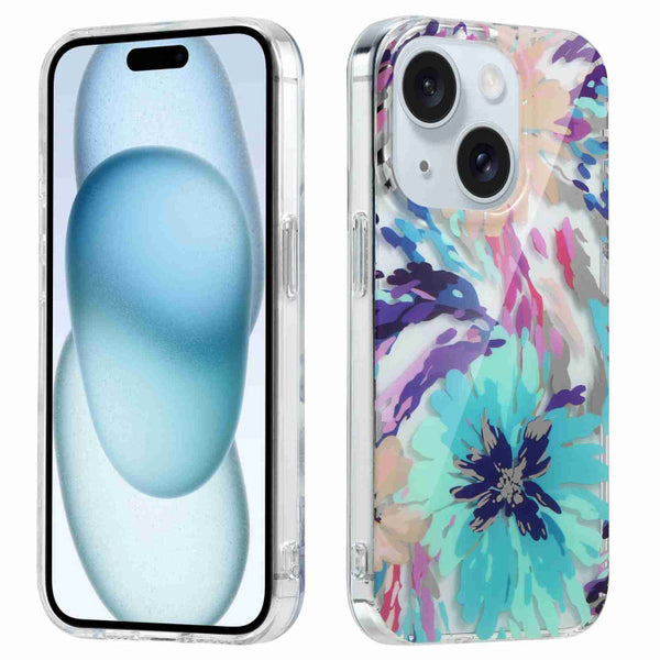 Electroplated Symphony Phone Case ( Watercolor Flower )