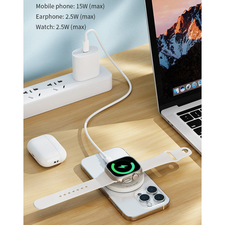 3 in 1 Ring Holder Magnetic Wireless Charger