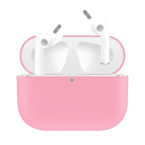 Étui de protection pour écouteurs en silicone de couleur unie AirPods Pro