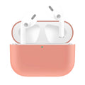 Étui de protection pour écouteurs en silicone de couleur unie AirPods Pro