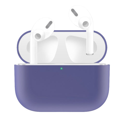 Étui de protection pour écouteurs en silicone de couleur unie AirPods Pro