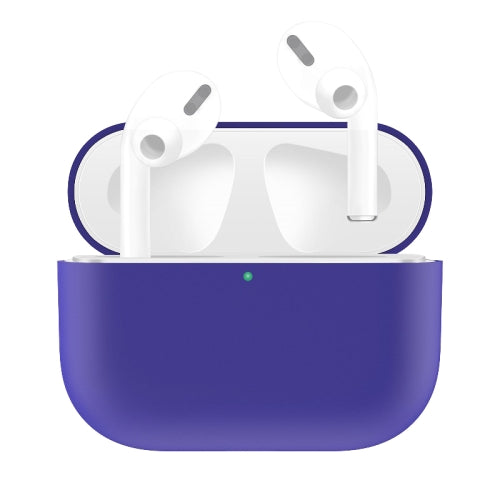 Étui de protection pour écouteurs en silicone de couleur unie AirPods Pro