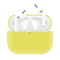 Étui de protection pour écouteurs en silicone de couleur unie AirPods Pro