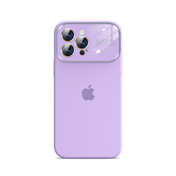 iPhone Liquid Silicone Glass Window Case ( Light Purple )