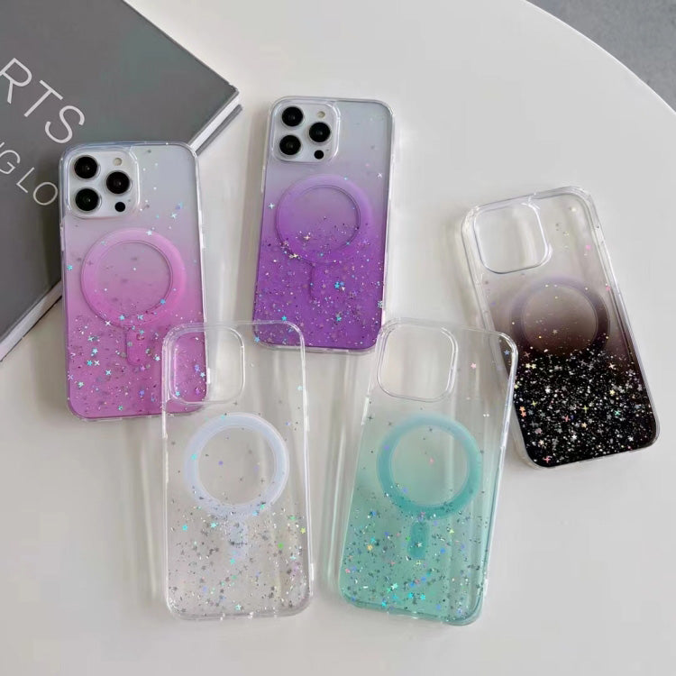 MagSafe Glitter Hybrid Clear TPU Phone Case ( White )
