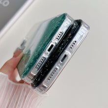 Cargar imagen en el visor de la galería, MagSafe Glitter Hybrid Clear TPU Phone Case ( White )
