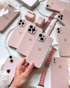 iPhone Camera Guard Silicone Case ( Pink Sand )