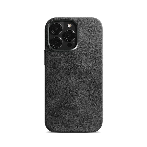 Luxury Alcantara Phone Case with MagSafe ( Black )