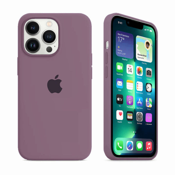 Coque en silicone pour iPhone ( Cassis ) 