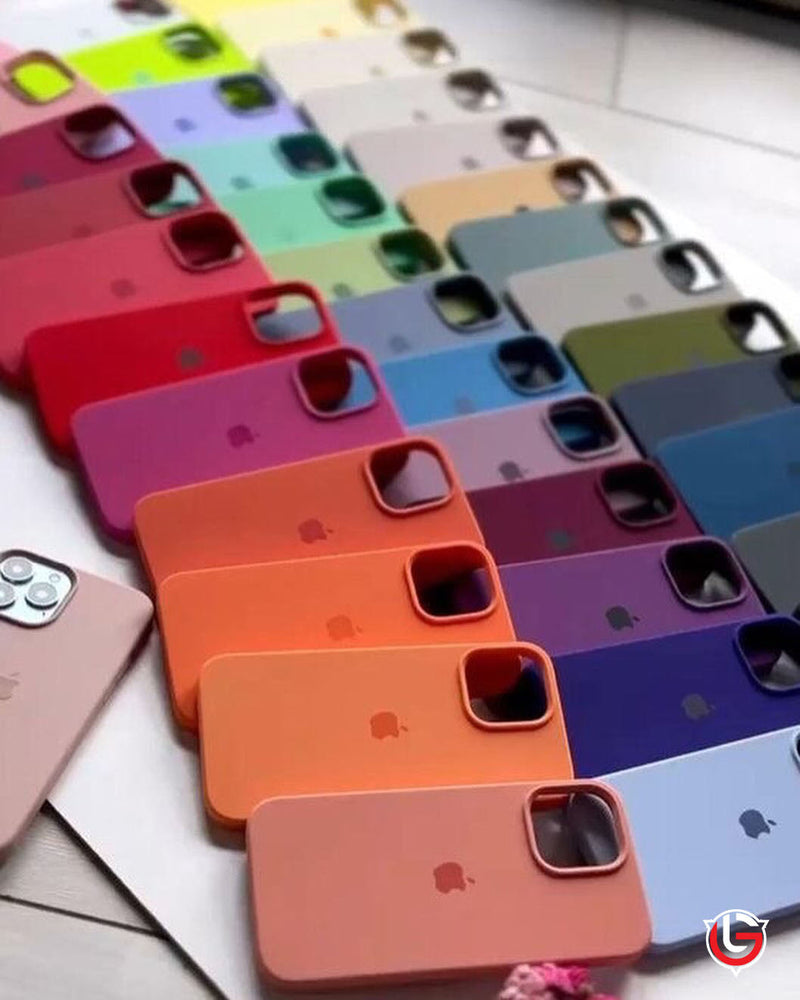 Custodia in silicone per iPhone (VIOLA BACCHE)