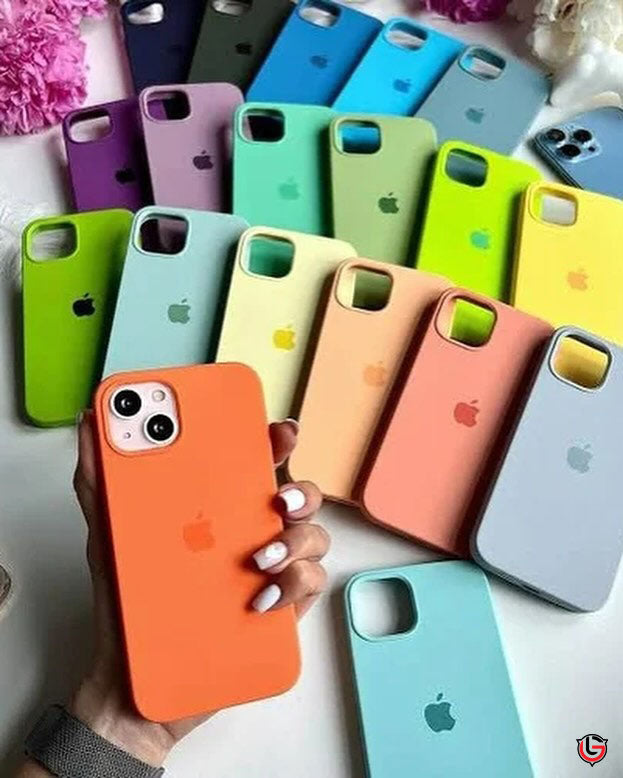 Custodia in silicone per iPhone (VIOLA BACCHE)