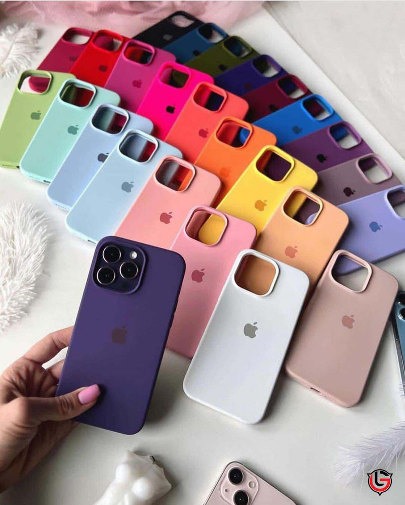 Custodia in silicone per iPhone (VIOLA BACCHE)