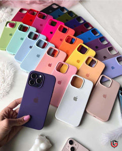 iPhone Silicone Case ( Gray Pink )