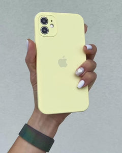 iPhone Camera Guard Silicone Case ( Creamy Yellow)