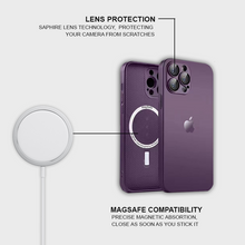 Carregar imagem no visualizador da galeria, AG Glass Premium Case with Magsafe ( Deep Purple )
