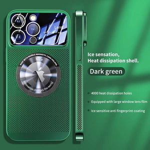 Metal Glass lens Phone Case With Magsafe