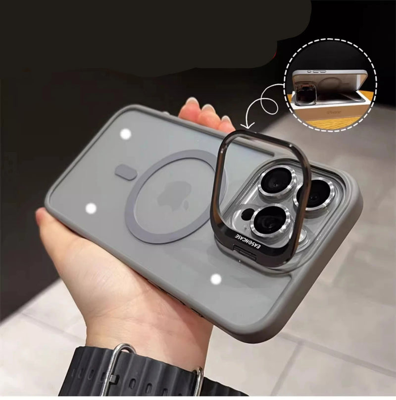 For iPhone 16 Luxury MagSafe Magnetic Lens Case