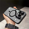 For iPhone 15 Luxury MagSafe Magnetic Lens Case