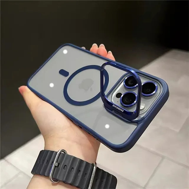 For iPhone 13 Luxury MagSafe Magnetic Lens Case