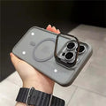 For iPhone 15 Luxury MagSafe Magnetic Lens Case