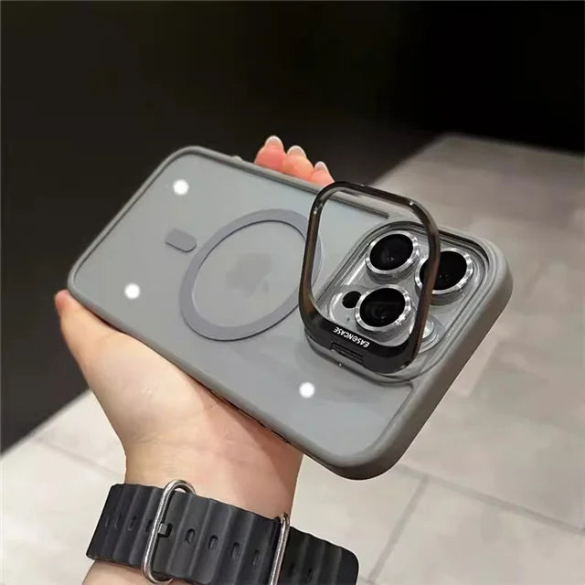 For iPhone 15 Luxury MagSafe Magnetic Lens Case