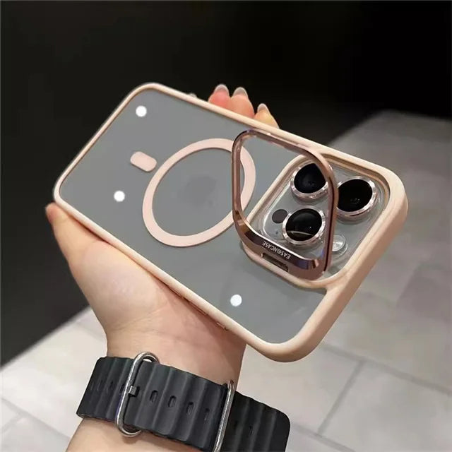 For iPhone 12 Luxury MagSafe Magnetic Lens Case