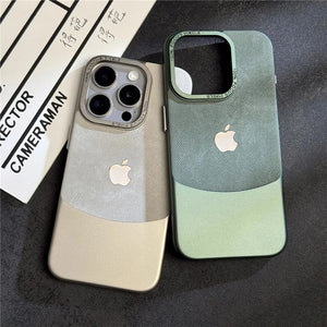 For iPhone 13 Luxury Fiber Fabric Aluminum Case