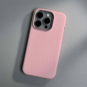 Luxury Leather Phone Case With Magsafe ( Pink )
