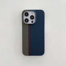 Indlæs billede til gallerivisning Ultra-Thin Carbon Fiber Texture Case ( Blue )
