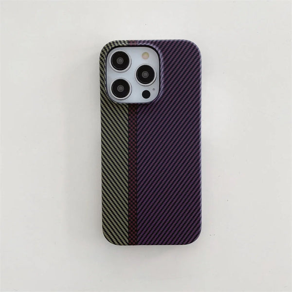 Ultra-Thin Carbon Fiber Texture Case ( Purple )