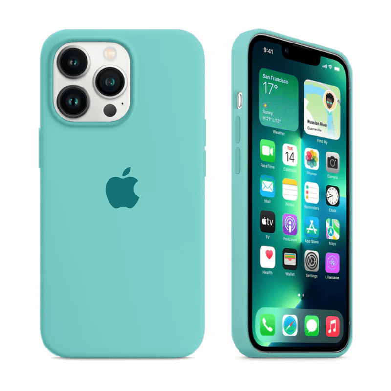 iPhone Siliconen Hoesje (IJSZEE BLAUW)