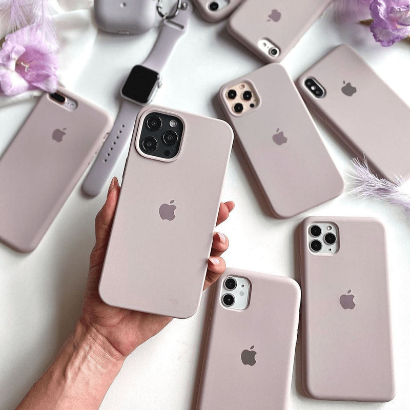 Custodia in silicone per iPhone (LAVANDA)